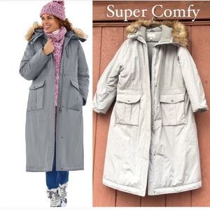 Woman Within Women's Plus Size The Arctic Parka™ In Extra Long Length Coat